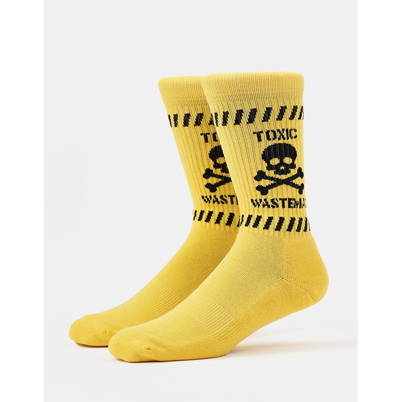 Route One Toxic Wasteman Crew Socks – Yellow