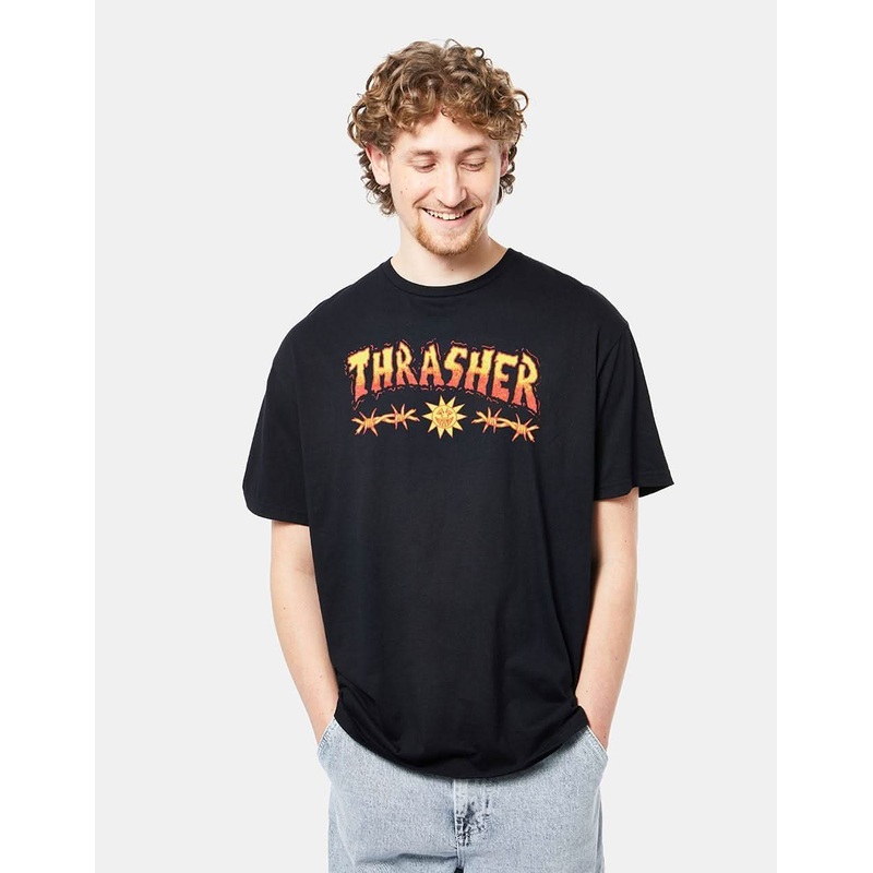 Thrasher Sketch T-Shirt – Black