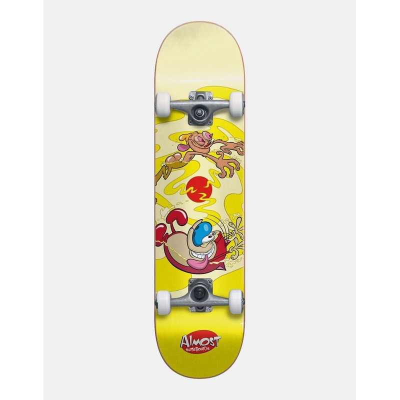 Almost x Ren & Stimpy Drain Complete Skateboard – 8″