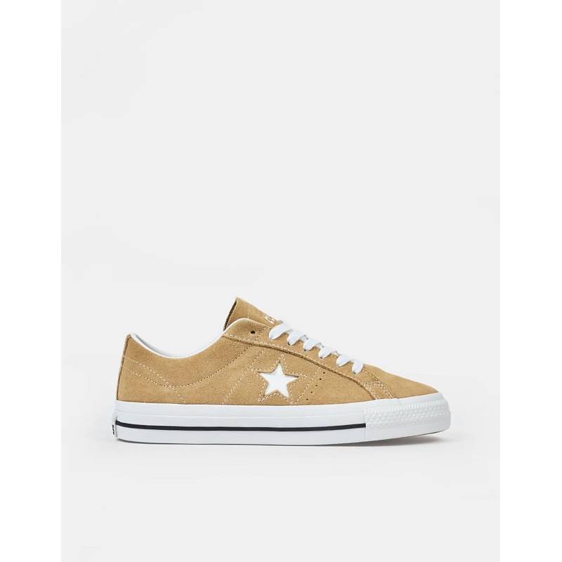 Converse One Star Pro Ox Suede Skate Shoes – Nomad Khaki/Black/Egret