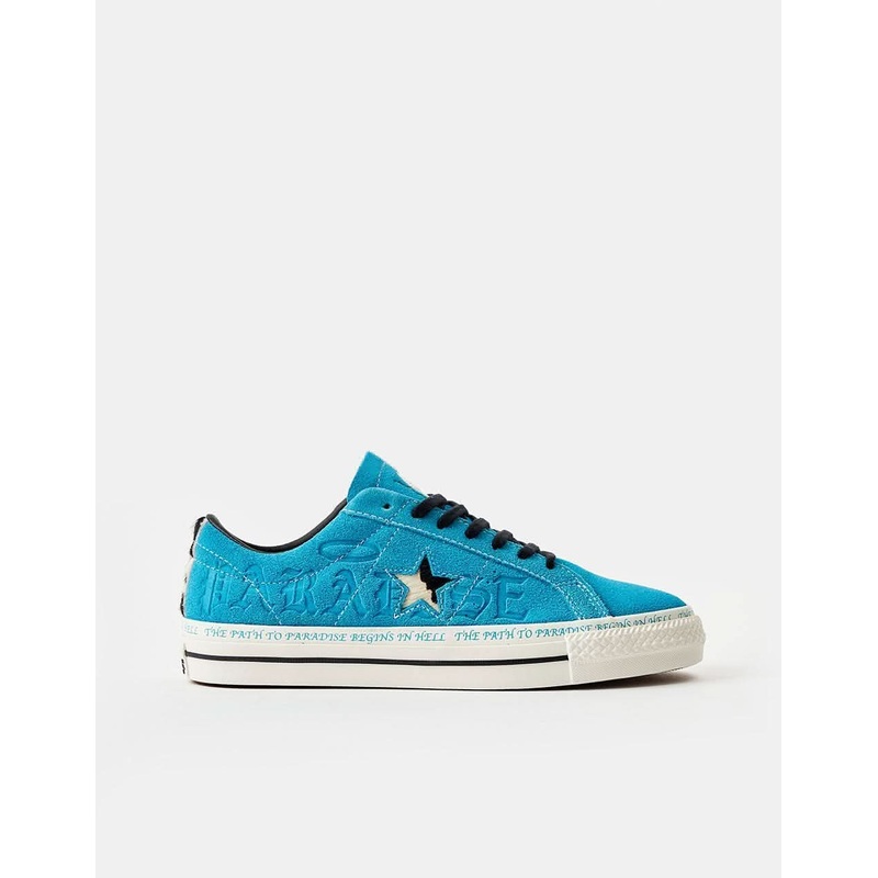 Converse x Paradise One Star Pro Sean Pablo Skate Shoes – Rapid Teal/Black/Egret