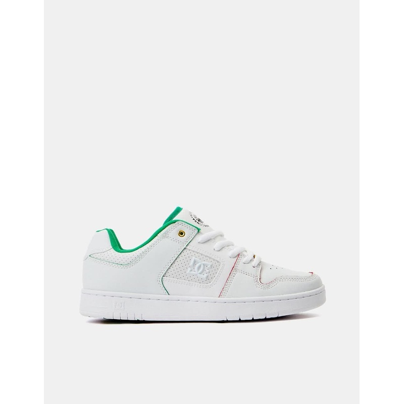 DC Manteca Alexis Skate Shoes – White/Red