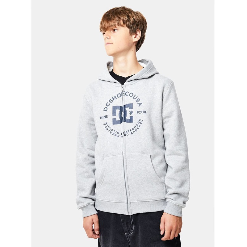 DC Star Pilot Kids Zip Hoodie – Heather Grey