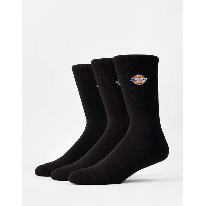 Dickies Valley Grove 3-Pack Socks – Black