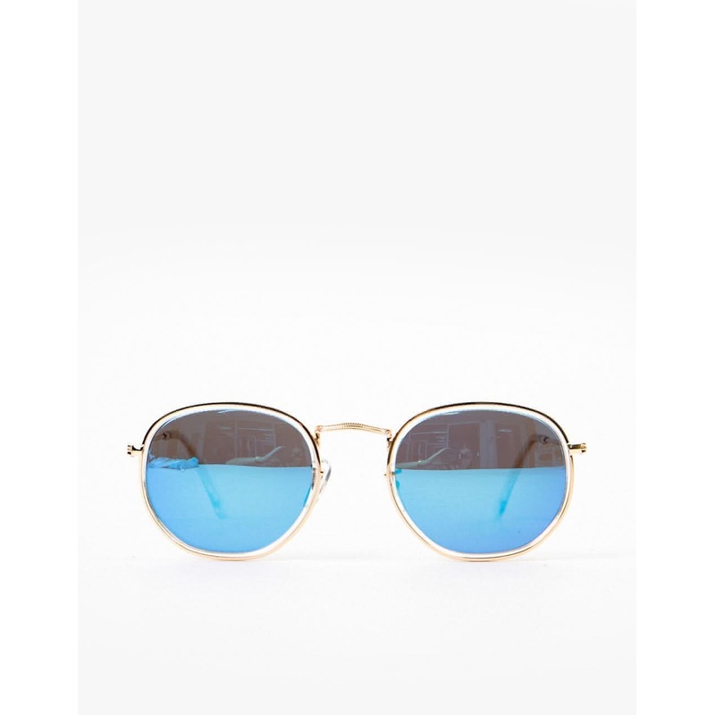 Glassy Sunhaters Hudson Polarized Sunglasses – Clear/Blue Mirror