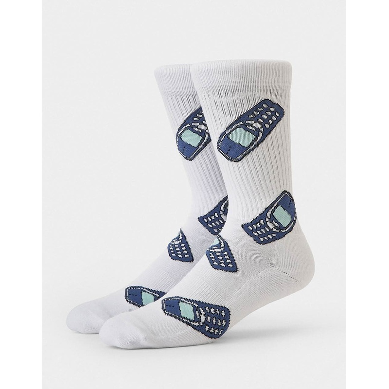 Route One 3310 Crew Socks – White
