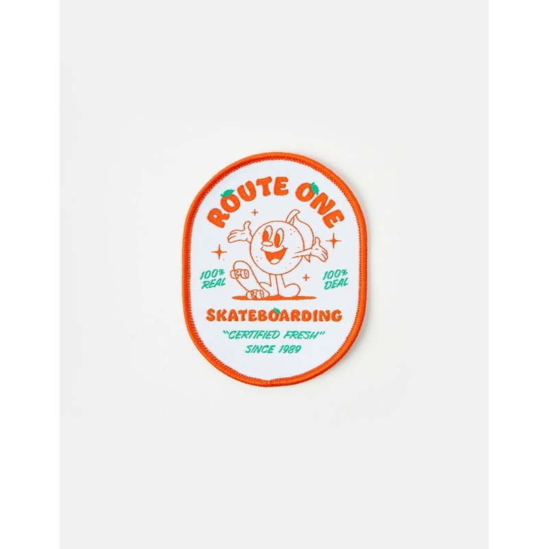 Route One Certified Fresh Woven Patch – White