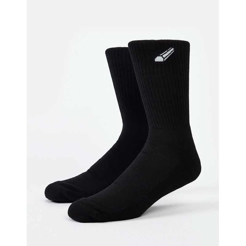 Route One Curb Crew Socks – Black