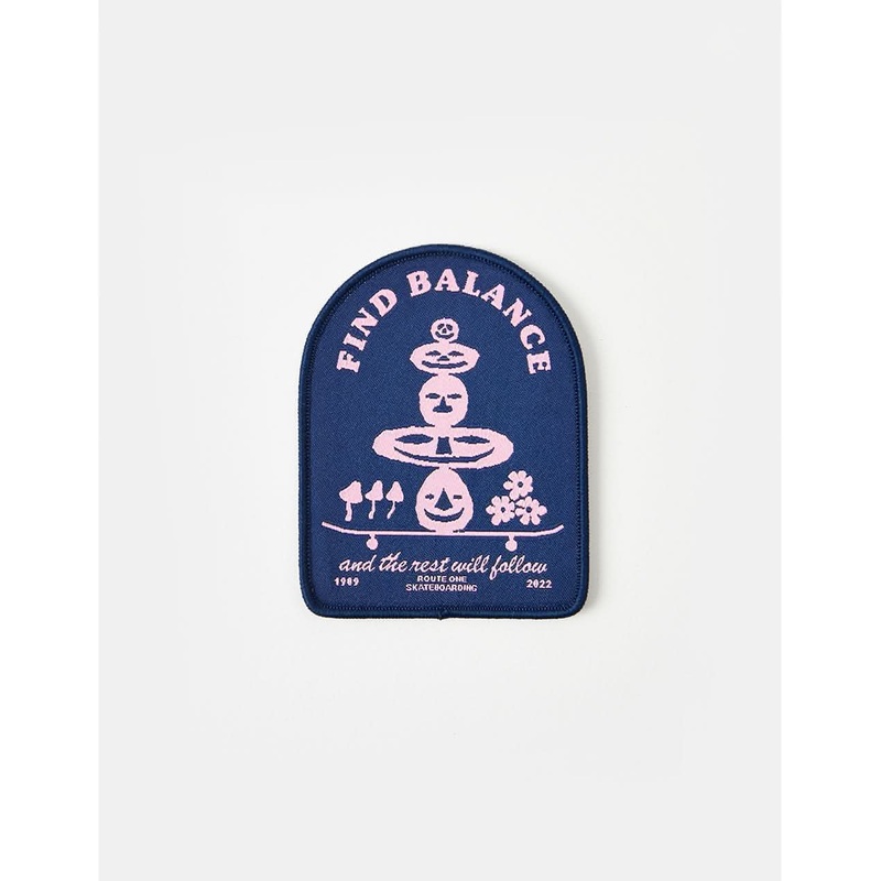 Route One Find Balance Woven Patch – Blue