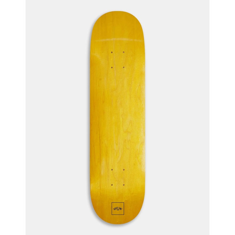 Route One Mini Logo ‘OG Shape’ Skateboard Deck – Yellow/Black