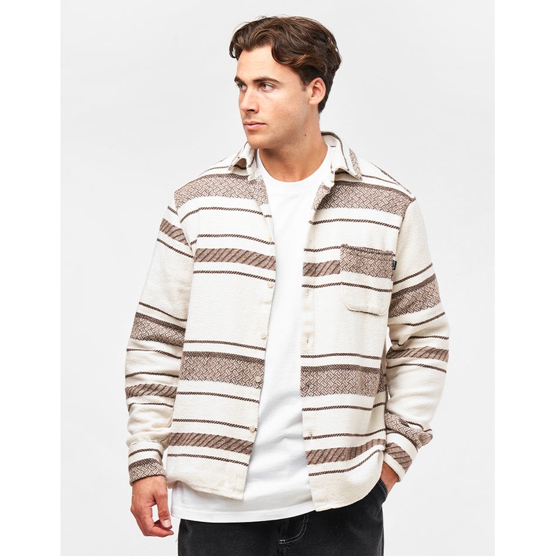 Route One Navajo Heavyweight Flannel Shirt – Natural