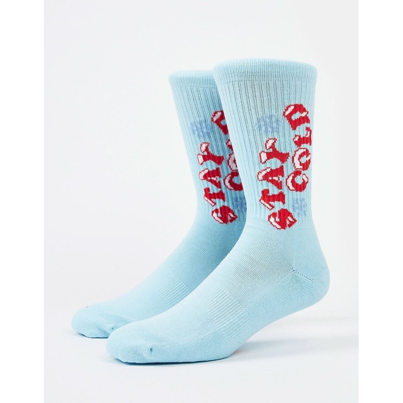 Route One Stay Cold Crew Socks – Light Blue