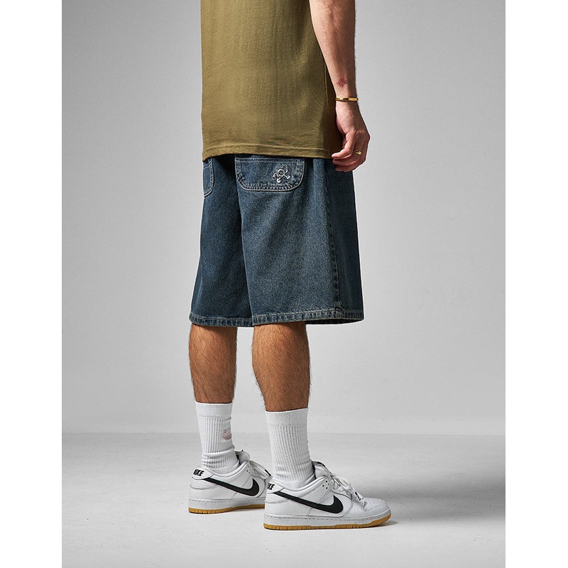 Route One Super Baggy Jorts – Light Wash