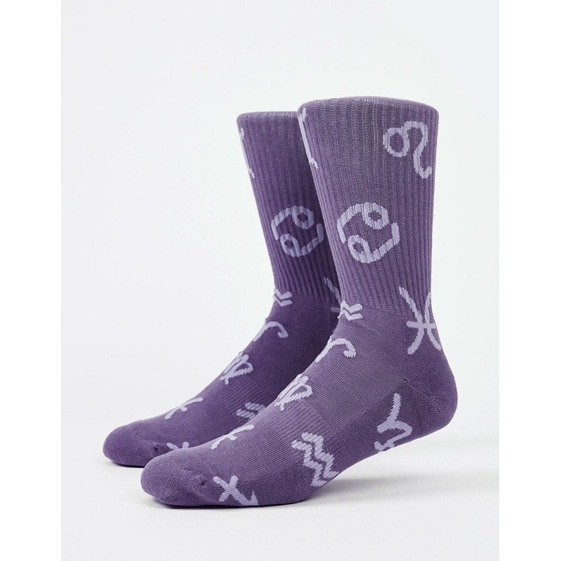 Route One Zodiac Crew Socks – Lavender Blue