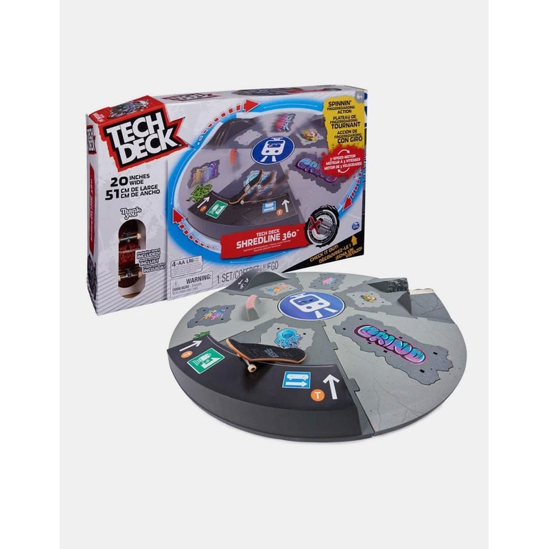 Tech Deck Fingerboard Shred Line 360 Motorized Skatepark