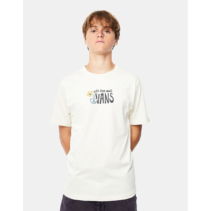 Vans In Our Hands Kids T-Shirt – Antique White
