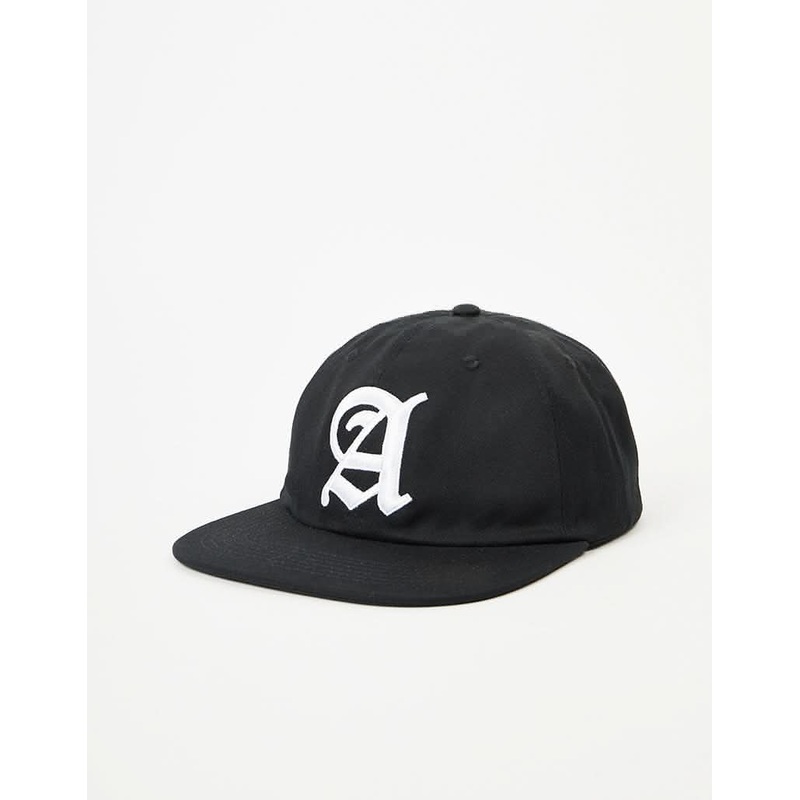 Ahead Worldwide Capital 3 Cotton Twill Strapback Cap – Black