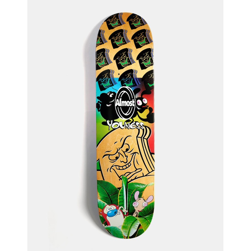 Almost x Ren & Stimpy Youness Mixed Up R7 Skateboard Deck