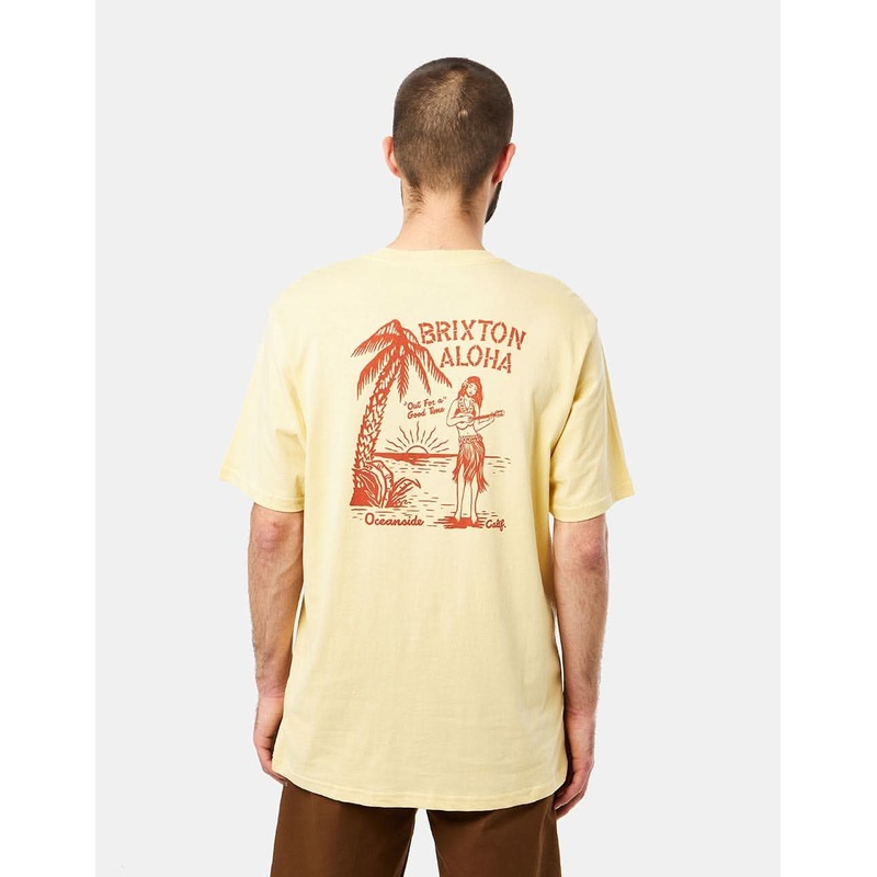 Brixton Good Time T-Shirt – Straw