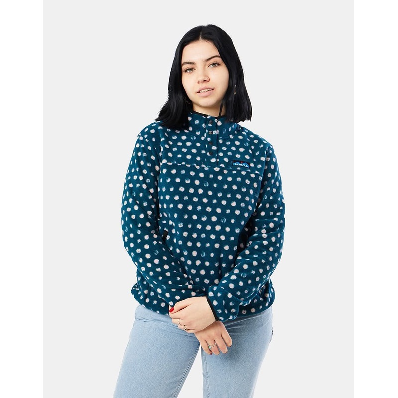 KAVU Womens Cavanaugh Fleece – Pinerose Dots