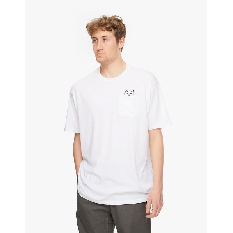 RIPNDIP Lord Nermal Pocket T-Shirt – White