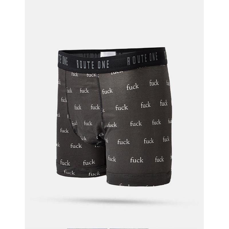Route One Classic Boxer Shorts – F-It (Black)