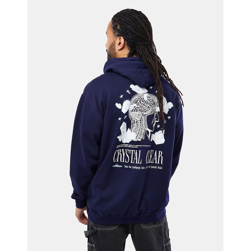 Route One Crystal Clear Pullover Hoodie – Navy