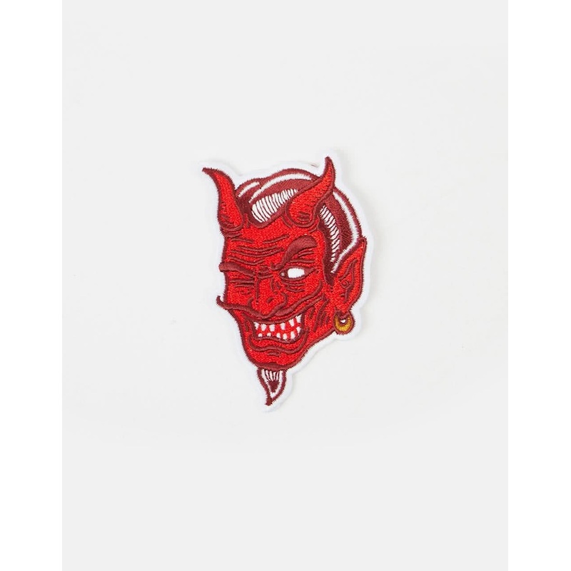 Route One Devil Embroidered Patch – Red