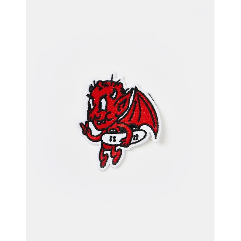 Route One Gargoyle Embroidered Patch – Red