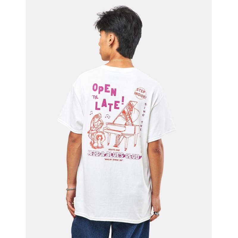 Route One Jazz Club T-Shirt – White