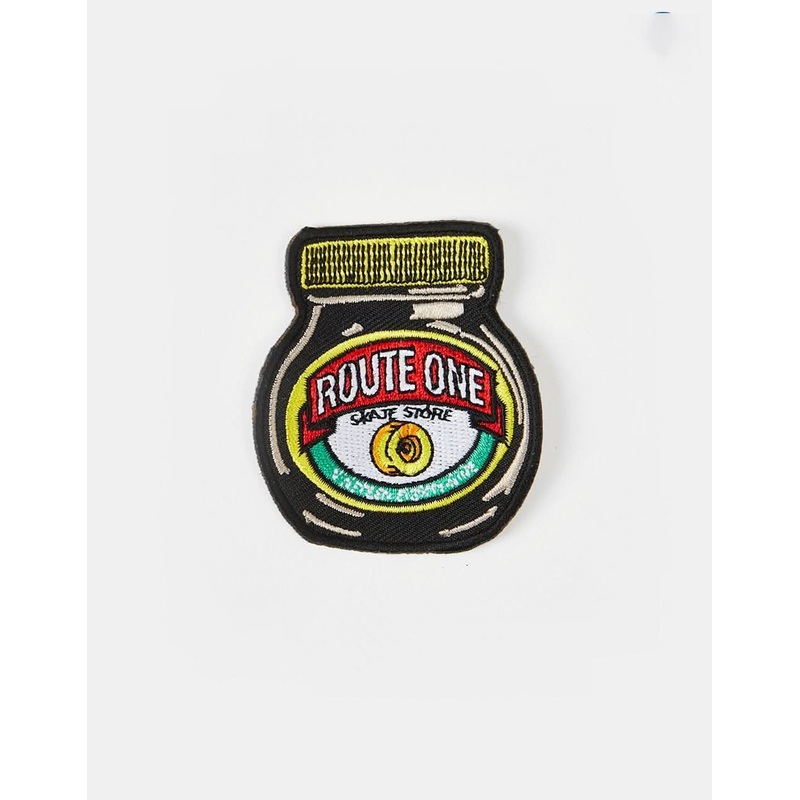 Route One Marmite Embroidered Patch – Black