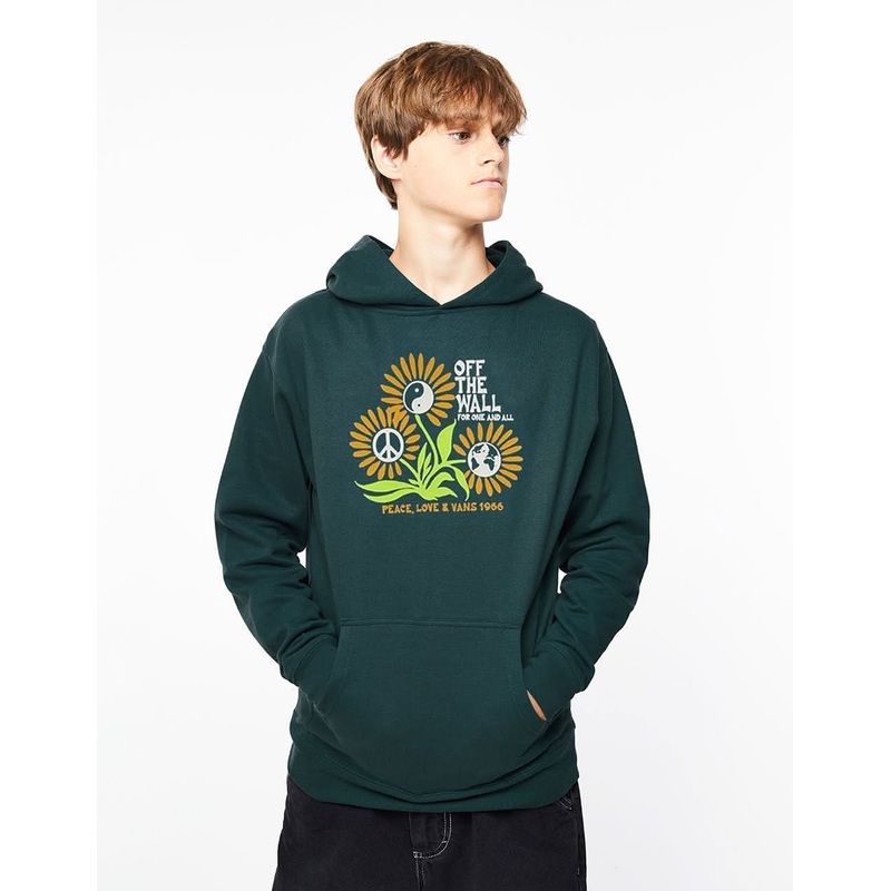Vans In Our Hands Kids Pullover Hoodie – Deep Teal