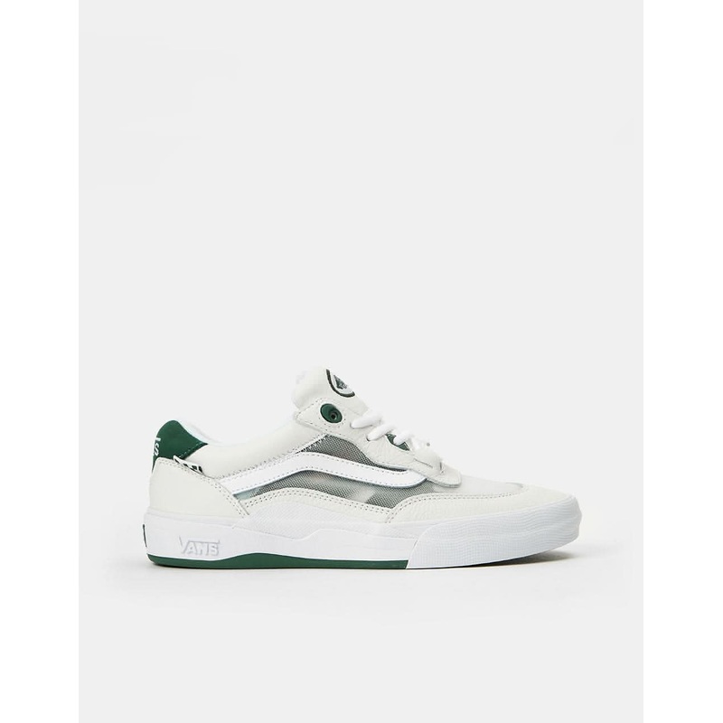 Vans Wayvee Skate Shoes – White/Green