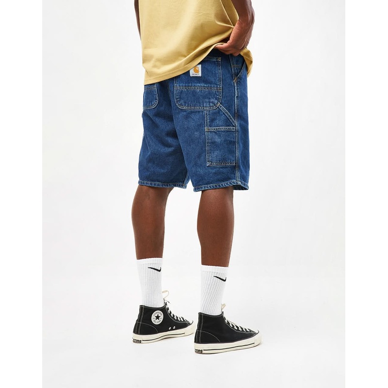 Carhartt WIP Single Knee Shorts – Blue (Stone Washed)