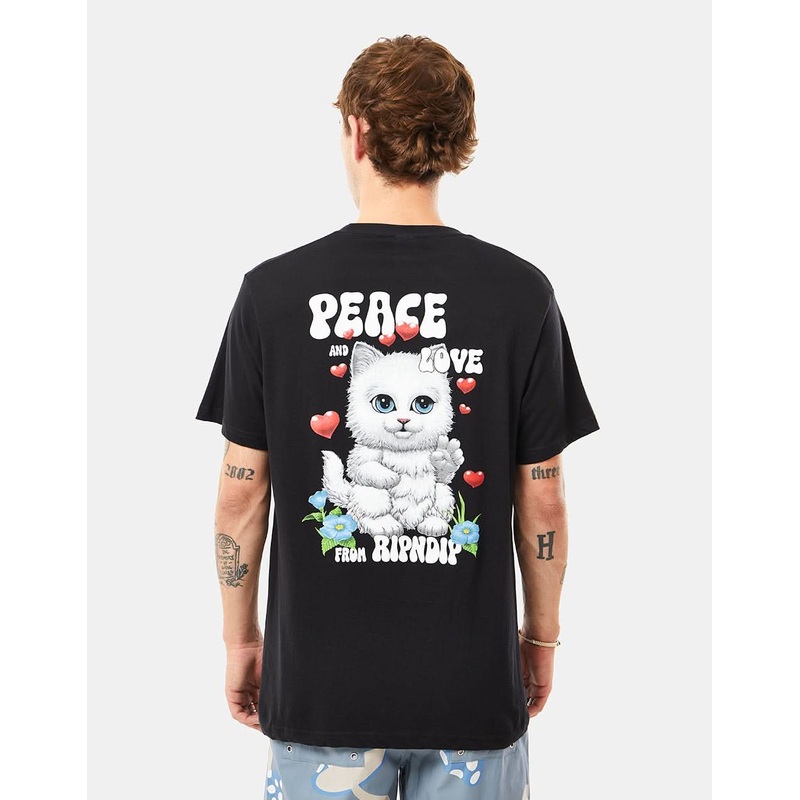 RIPNDIP Peace Love T-Shirt – Black