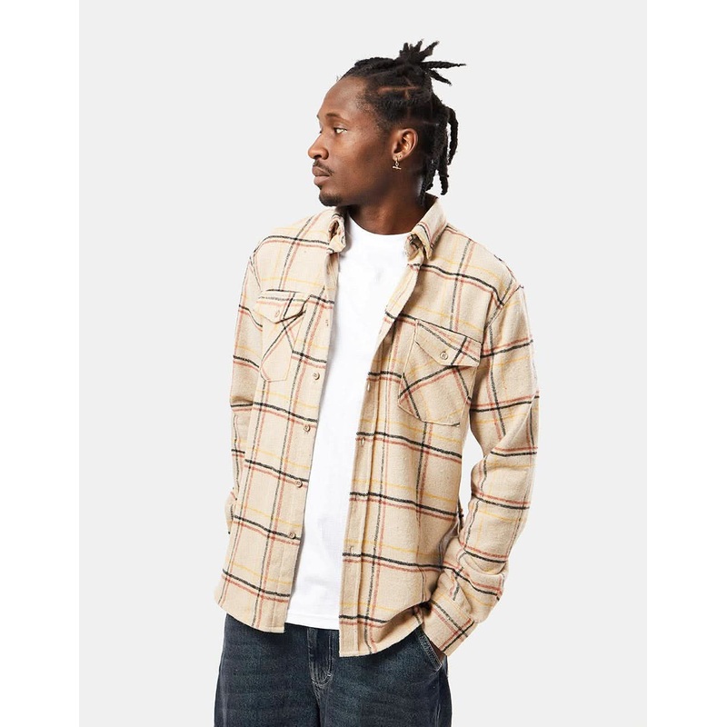 Route One Brockway Flannel Shirt – Sand