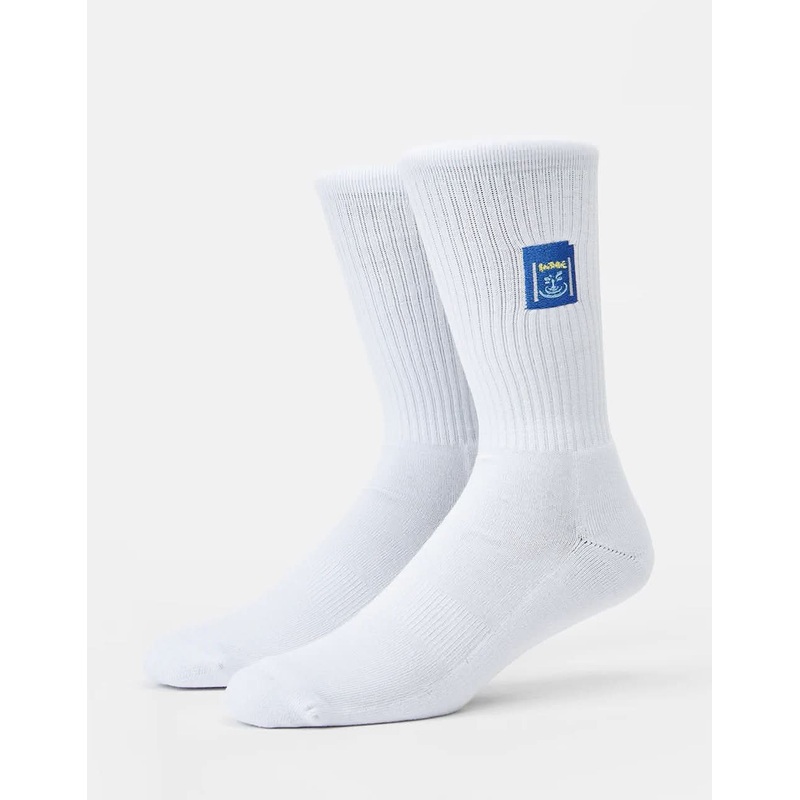 Route One Cartridge Crew Socks -White
