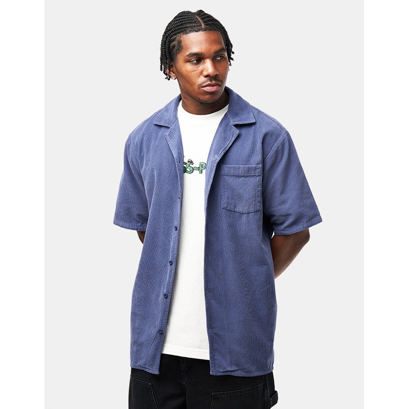 Route One Cord Pool Shirt – Vintage Indigo