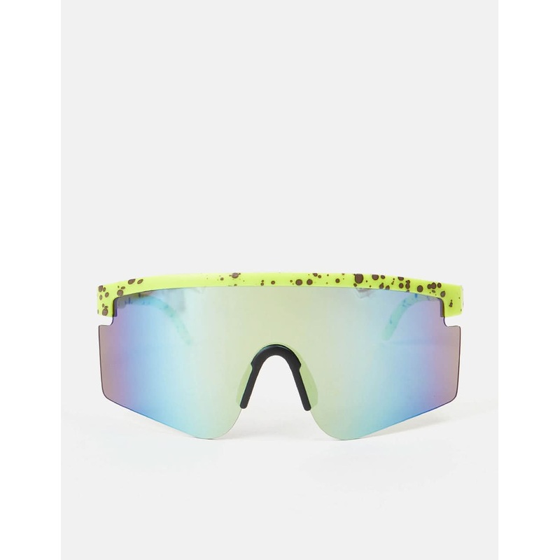 Route One Eastbound Sunglasses – Yellow/Blue Mirror