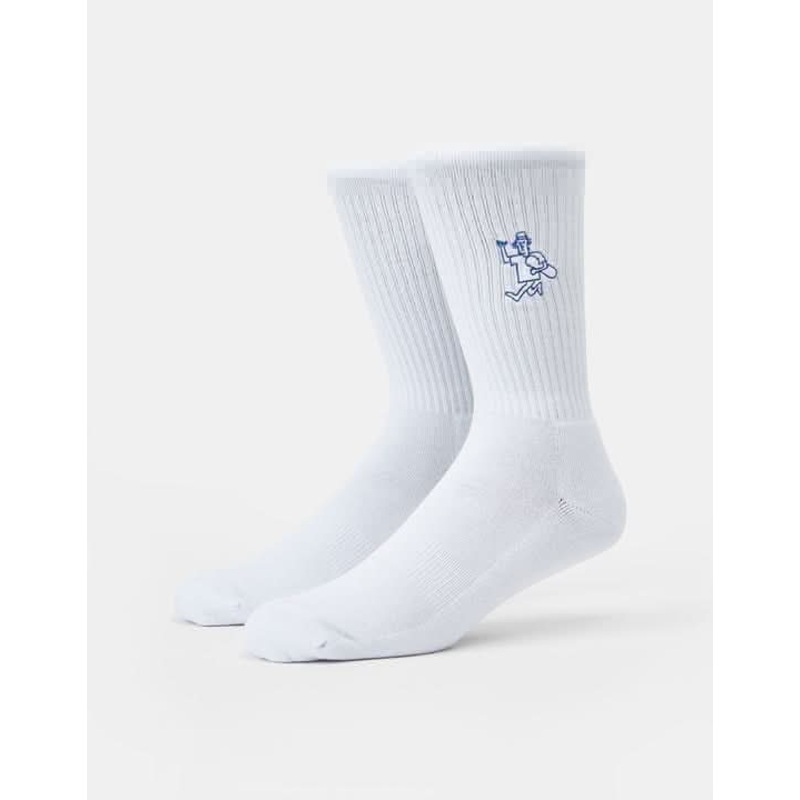 Route One Good Day Crew Socks -White