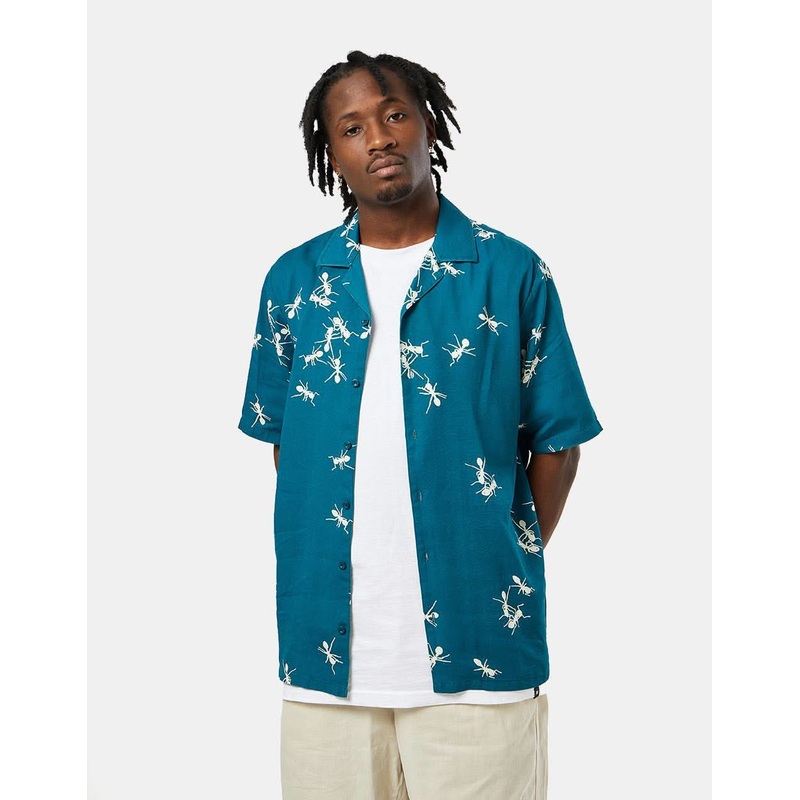 Route One Montana Shirt – Ants Blue