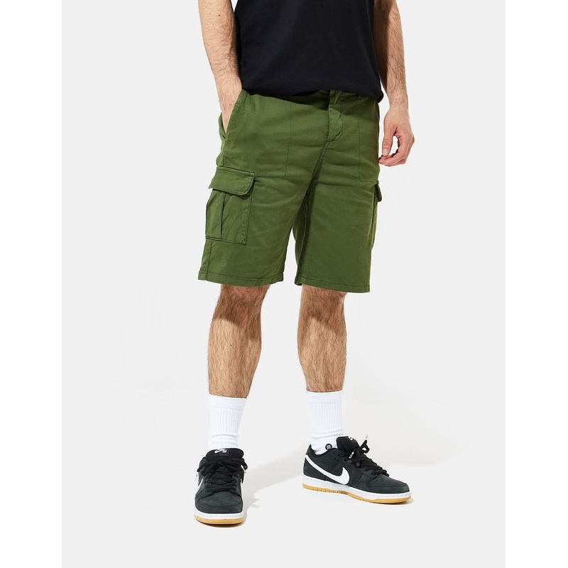 Route One Slim Cargo Shorts – Olive