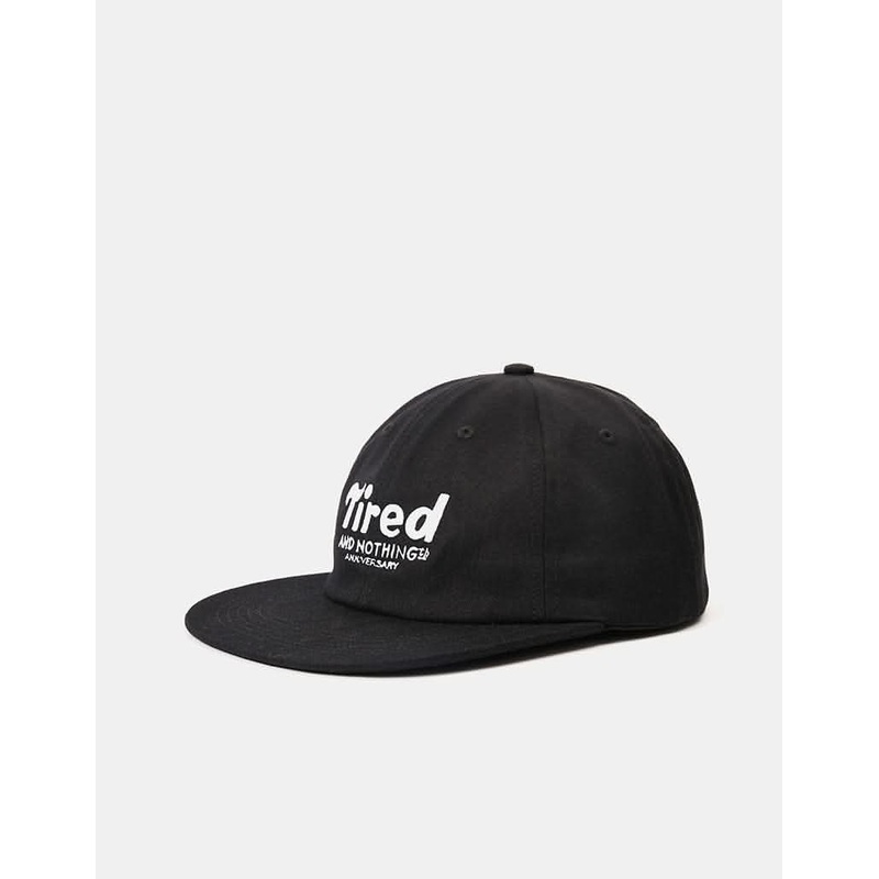 Tired Nothingth 6 Panel Cap – Black
