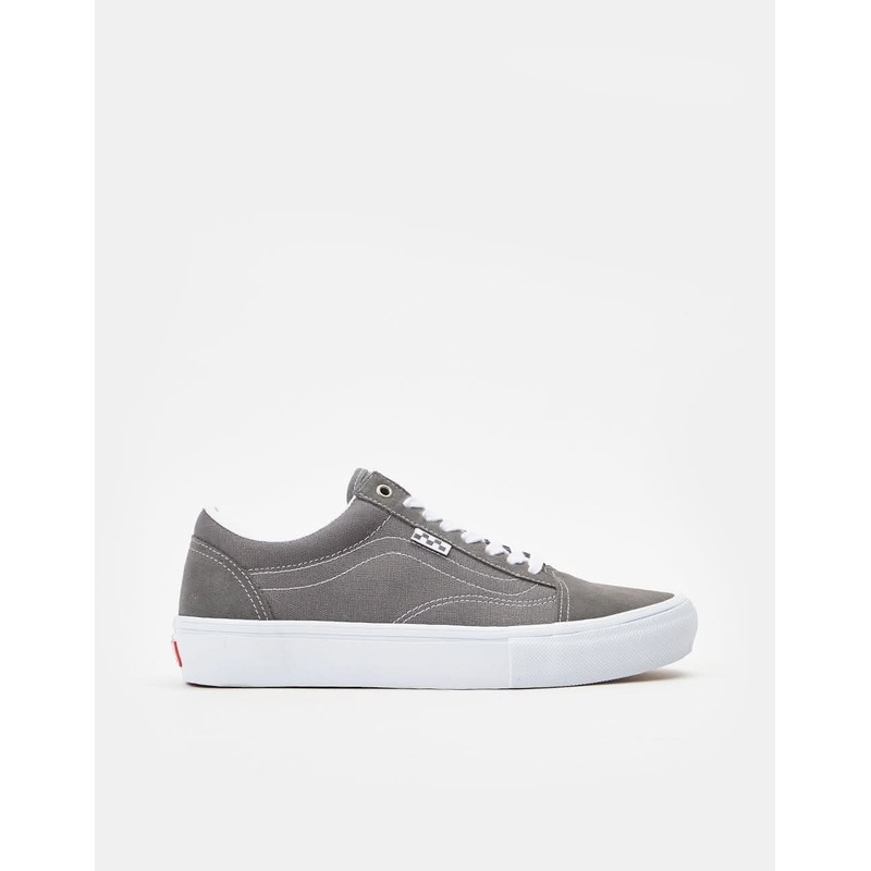 Vans Skate Old Skool Shoes – Pewter/True White