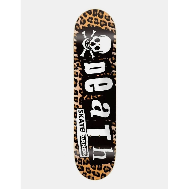 Death Punk Leopard Skateboard Deck