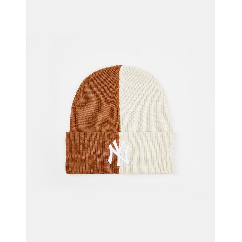 New Era New York Yankees Two Tone Cuff Beanie – Toasted Peanut/Stone
