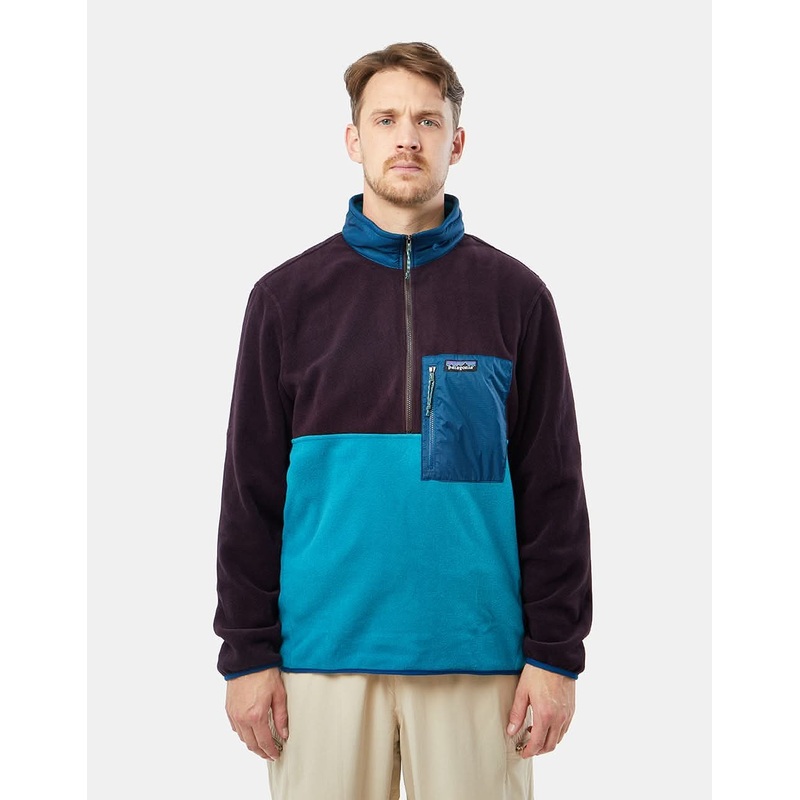 Patagonia Microdini 1/2 Zip Pullover Fleece – Belay Blue