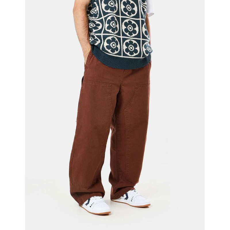 Route One Double Knee Heavyweight Canvas Pants – Cappuccino
