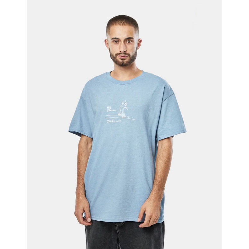 Route One Enthusiasm T-Shirt – Stone Blue