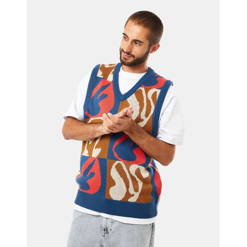 Route One Soul Knitted Vest – Multi